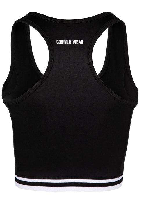 Gorilla Wear Mesa Zip Front Crop Top/träningstopp, black