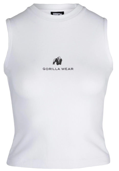 Gorilla Wear Livonia Crop Top/träningstopp, white