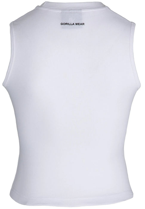 Gorilla Wear Livonia Crop Top/träningstopp, white