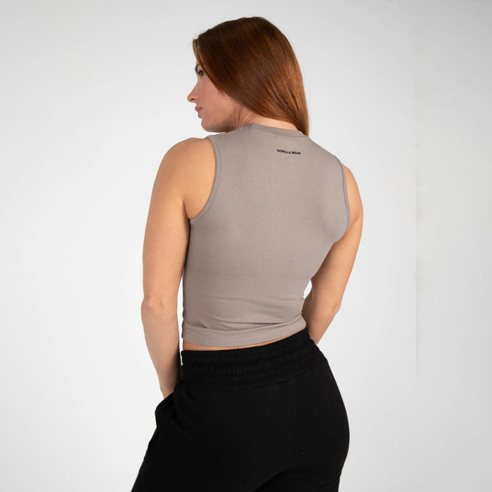 Gorilla Wear Livonia Crop Top/träningstopp, beige