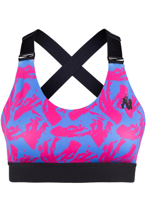 Gorilla wear Colby Sports Bra/Sport-BH, blue/pink