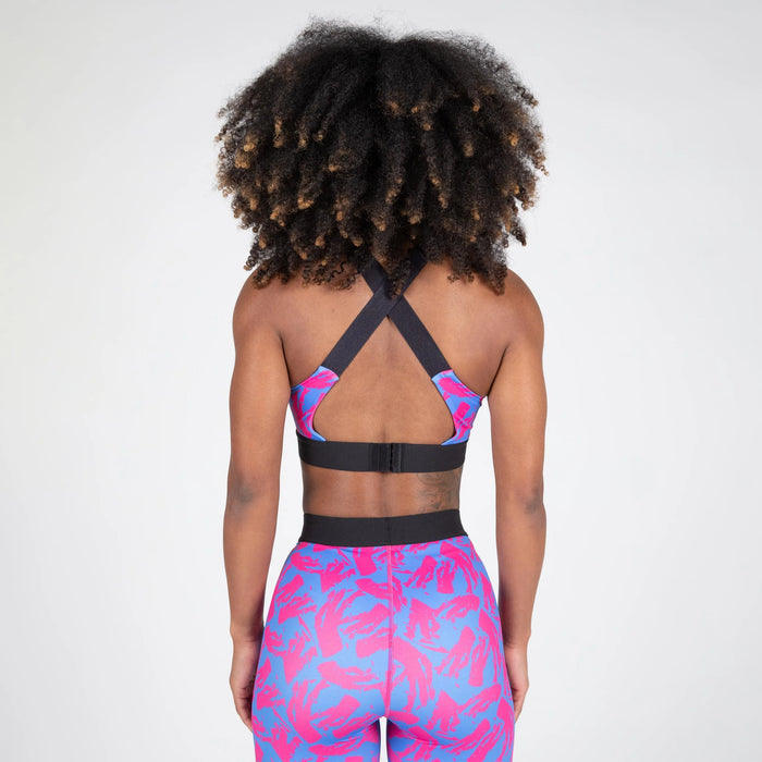 Gorilla wear Colby Sports Bra/Sport-BH, blue/pink