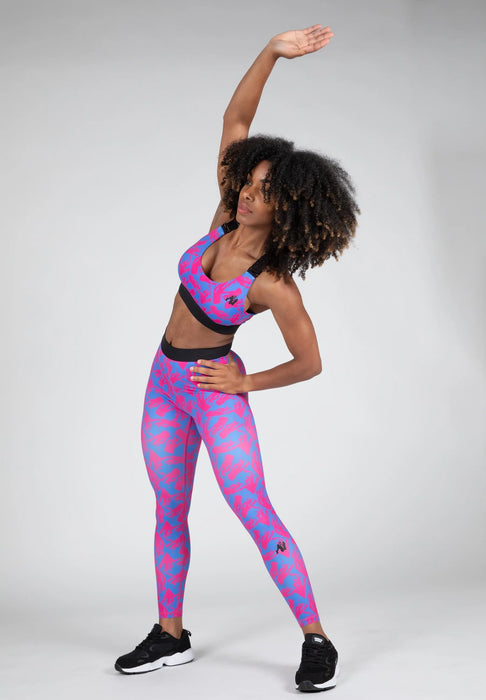 Gorilla wear Colby Sports Bra/Sport-BH, blue/pink