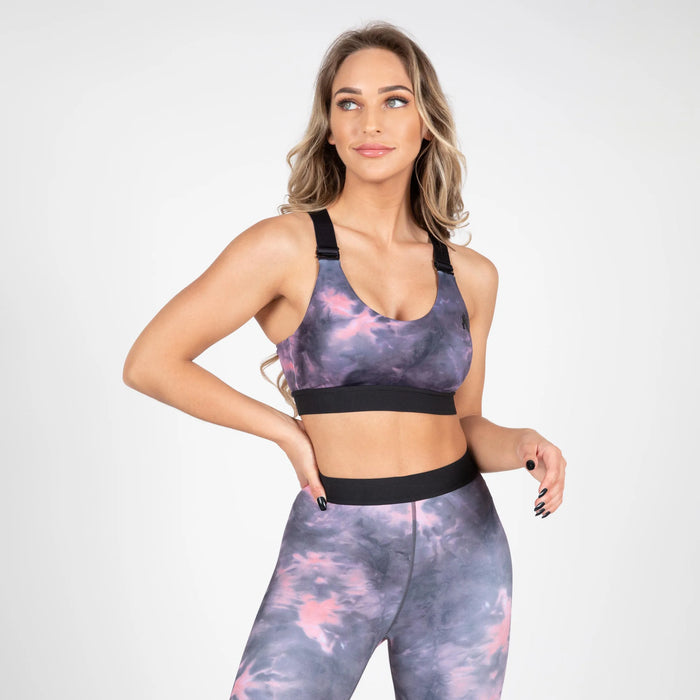 Gorilla Wear Colby Sports Bra/Sport-BH, grey/pink