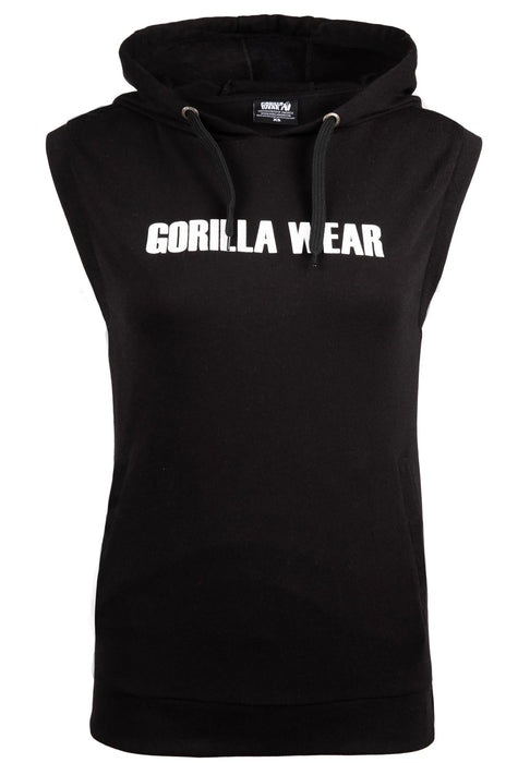 Gorilla Wear Virginia Sleeveless Hoodie, black