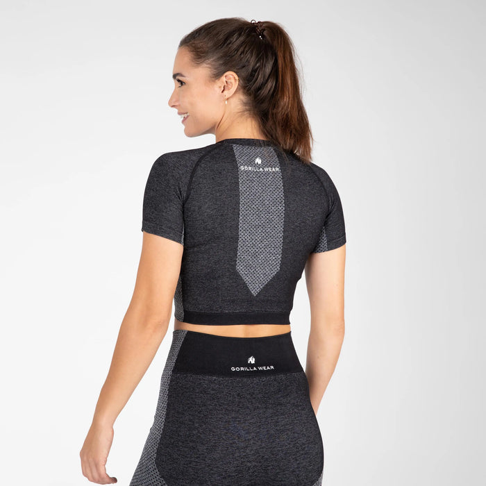 Gorilla Wear Selah Seamless Crop Top/träningstopp, black