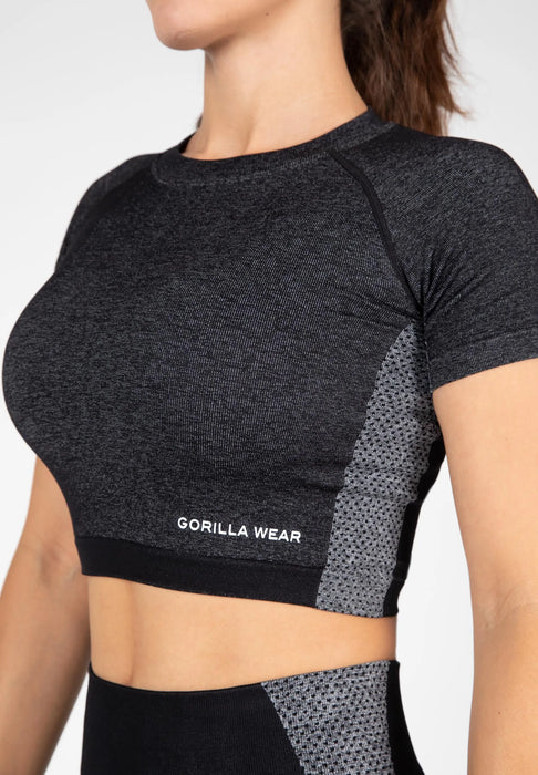 Gorilla Wear Selah Seamless Crop Top/träningstopp, black