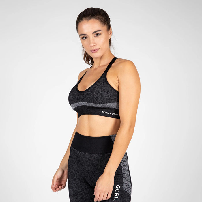 Gorilla Wear Selah Seamless Sports Bra/Sport-BH, black