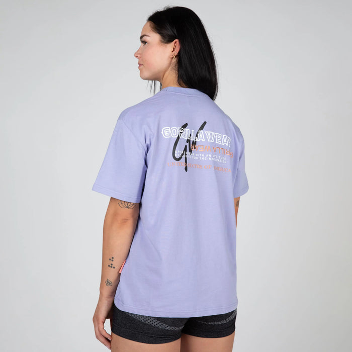 Gorilla Wear Medina Oversized T-Shirt, lilac