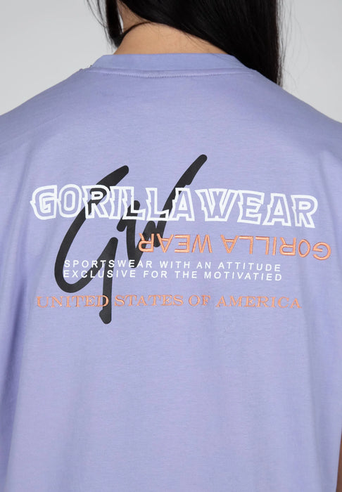 Gorilla Wear Medina Oversized T-Shirt, lilac