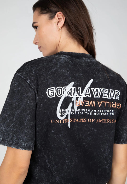 Gorilla Wear Medina Oversized T-Shirt, washed black