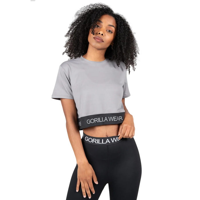Gorilla Wear Colby Cropped T-Shirt, grey