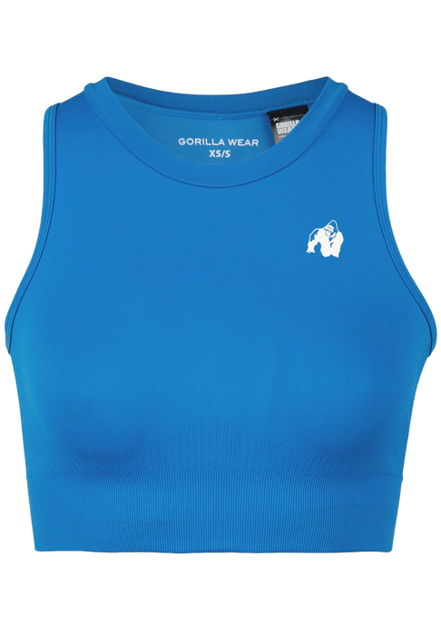 Gorilla Wear Olivia Seamless Crop Top/träningstopp, blue