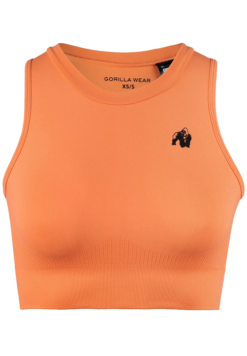 Gorilla Wear Olivia Seamless Crop Top/träningstopp, peach