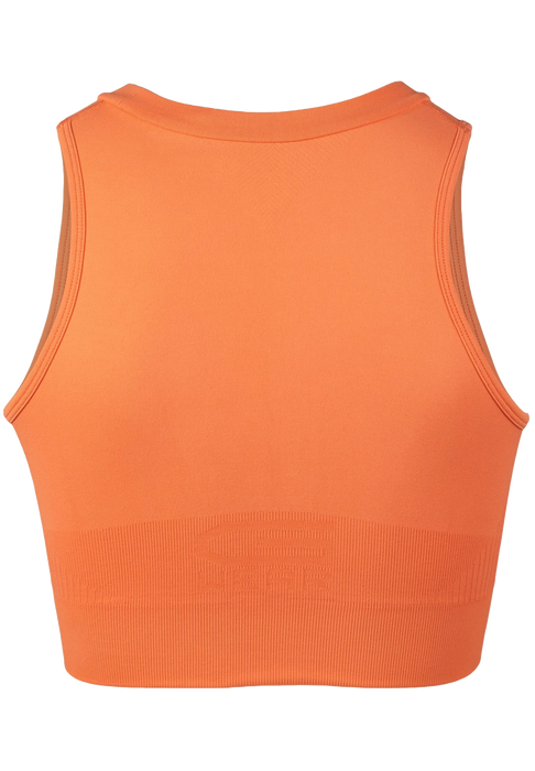 Gorilla Wear Olivia Seamless Crop Top/träningstopp, peach