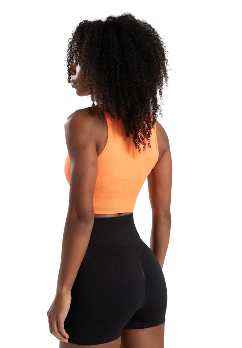 Gorilla Wear Olivia Seamless Crop Top/träningstopp, peach