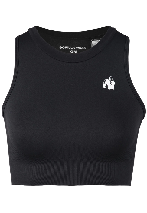 Gorilla Wear Olivia Seamless Crop Top/träningstopp, black