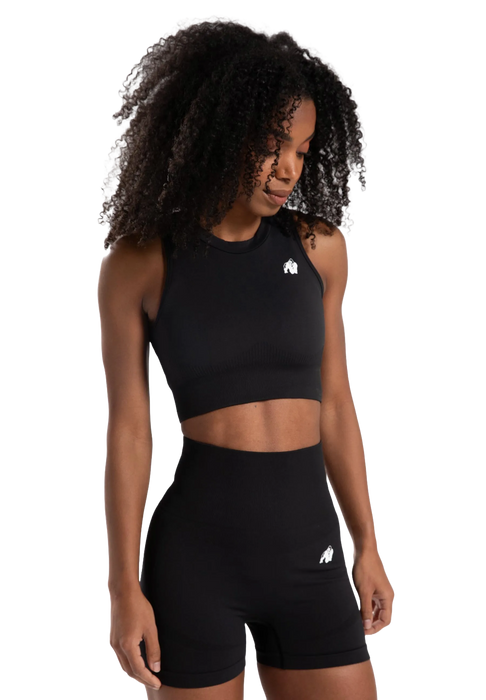 Gorilla Wear Olivia Seamless Crop Top/träningstopp, black