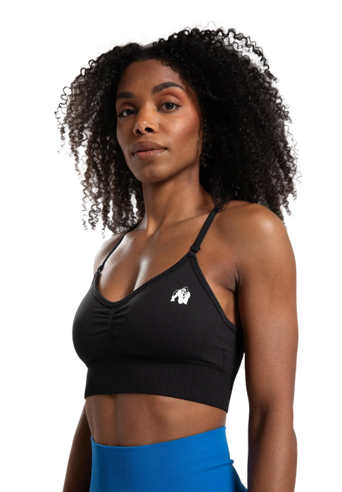 Gorilla wear Olivia Seamless Sports Bra/Sport-BH, black