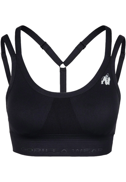 Gorilla Wear Whitney Seamless Sports Bra/Sport-BH, black
