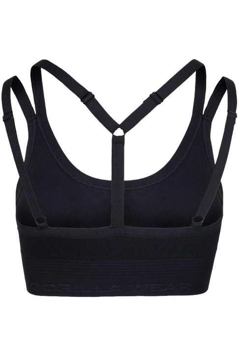 Gorilla Wear Whitney Seamless Sports Bra/Sport-BH, black