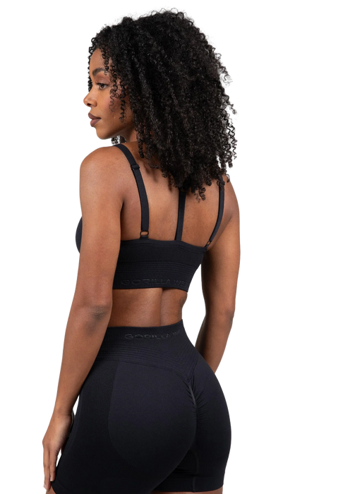 Gorilla Wear Whitney Seamless Sports Bra/Sport-BH, black