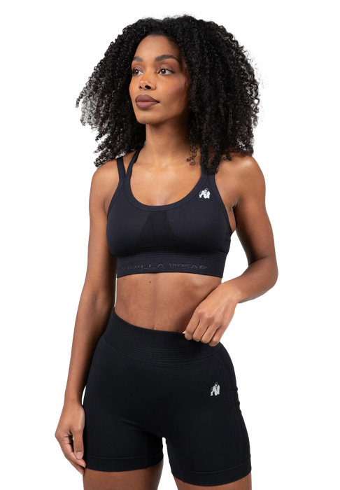 Gorilla Wear Whitney Seamless Sports Bra/Sport-BH, black