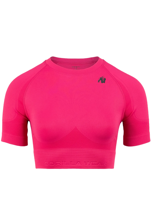 Gorilla Wear Whitney Seamless Crop Top/träningstopp, pink