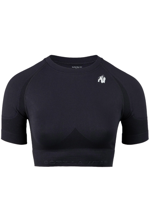 Gorilla Wear Whitney Seamless Crop Top/träningstopp, black