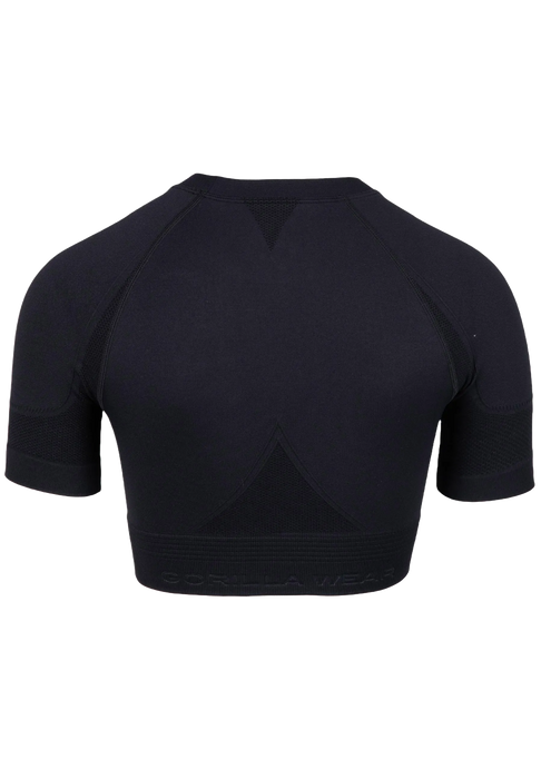 Gorilla Wear Whitney Seamless Crop Top/träningstopp, black