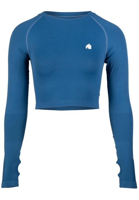Gorilla Wear Hilton Seamless Long Sleeve/träningstopp, blue