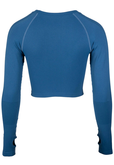 Gorilla Wear Hilton Seamless Long Sleeve/träningstopp, blue