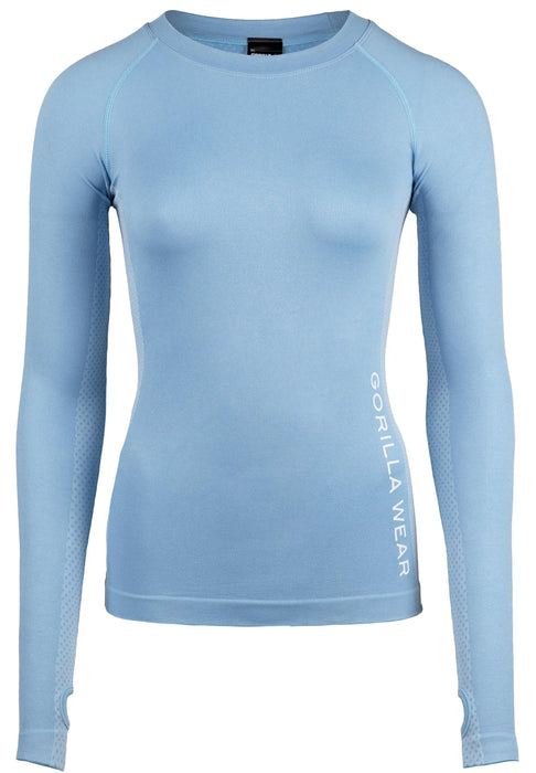Gorilla Wear Selah Seamless Long Sleeve/träningstopp, light blue