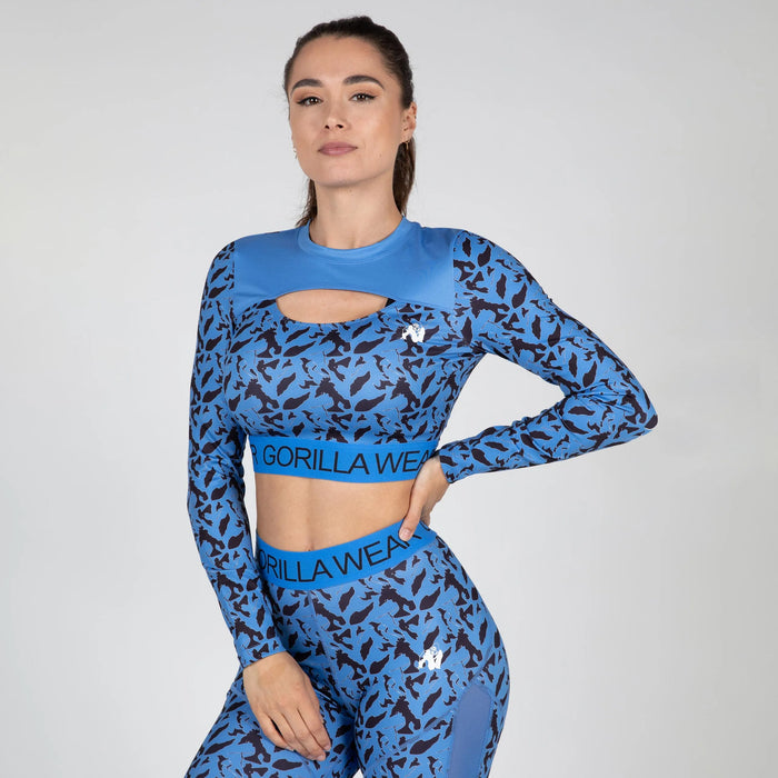 Gorilla Wear Osseo Long Sleeve/träningstopp, blue