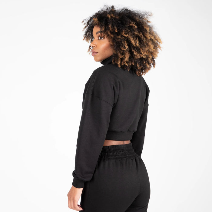 Gorilla Wear Ocala Cropped Half-Zip Sweatshirt/Träningströja, black