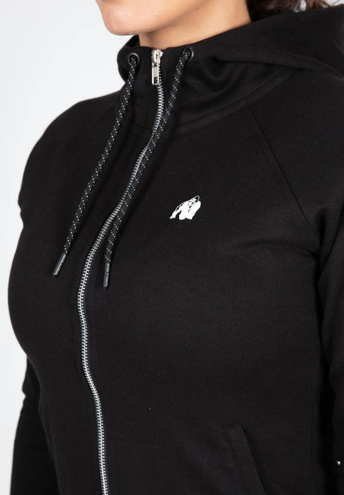 Gorilla Wear Marion Zipped Hoodie, black