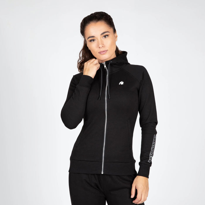 Gorilla Wear Marion Zipped Hoodie, black