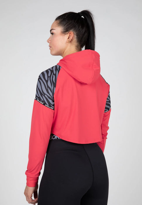 Gorilla Wear Zion Cropped Hoodie, red