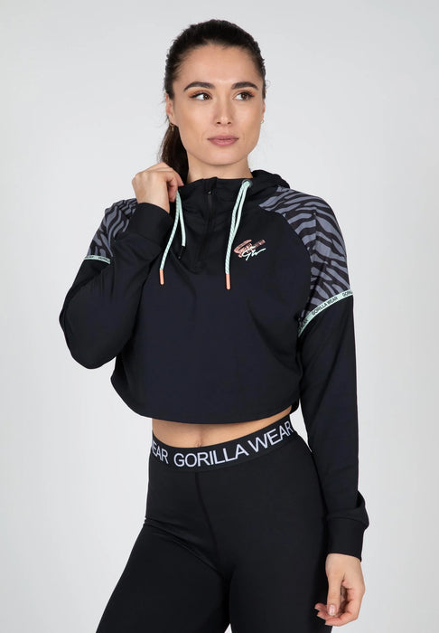 Gorilla Wear Zion Cropped Hoodie, black