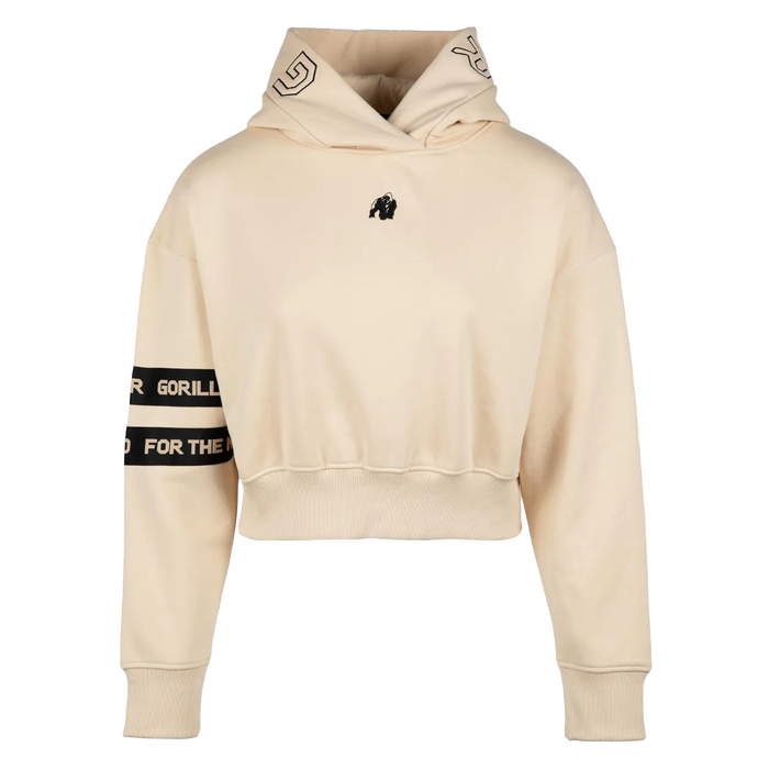 Gorilla Wear Tracey Cropped Hoodie, beige