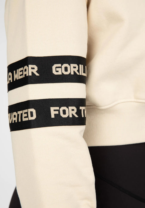 Gorilla Wear Tracey Cropped Hoodie, beige
