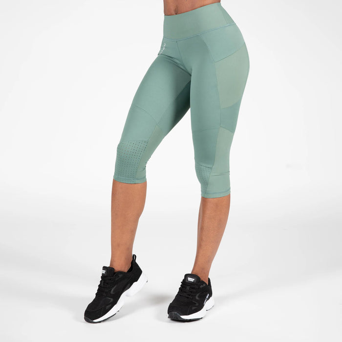 Gorilla Wear Monroe Cropped Leggings/Träningstights, army green