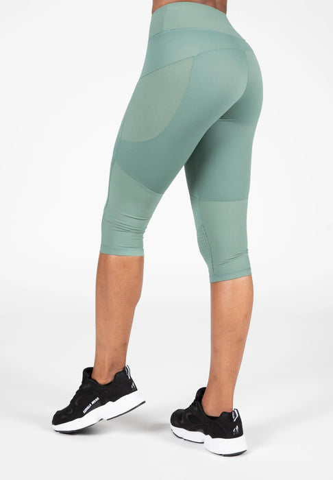 Gorilla Wear Monroe Cropped Leggings/Träningstights, army green