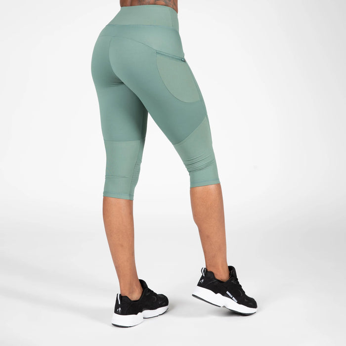 Gorilla Wear Monroe Cropped Leggings/Träningstights, army green