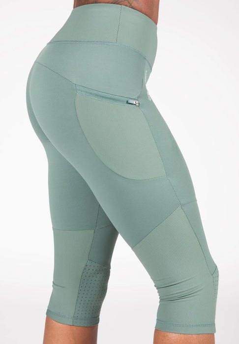 Gorilla Wear Monroe Cropped Leggings/Träningstights, army green