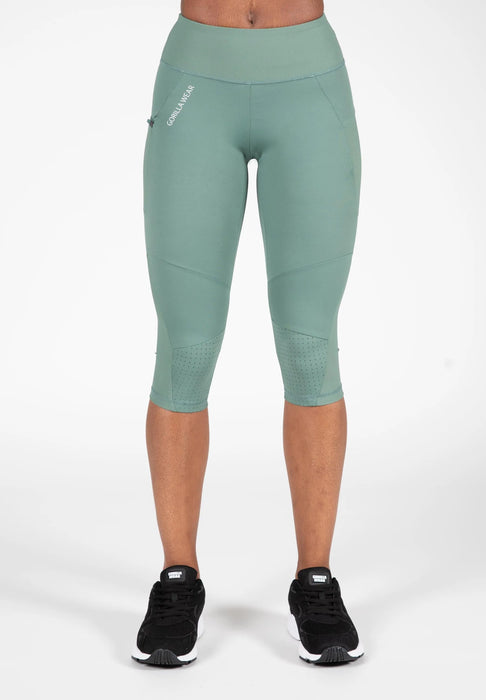 Gorilla Wear Monroe Cropped Leggings/Träningstights, army green