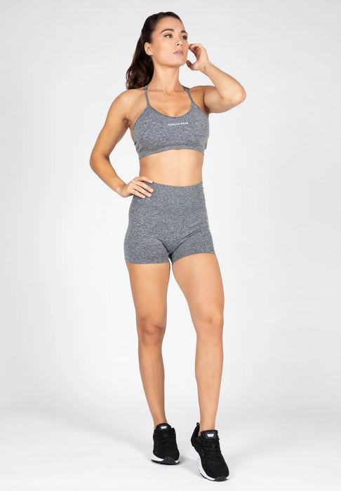 Gorilla Wear Quincy Seamless Shorts/träningsshorts, grey melange