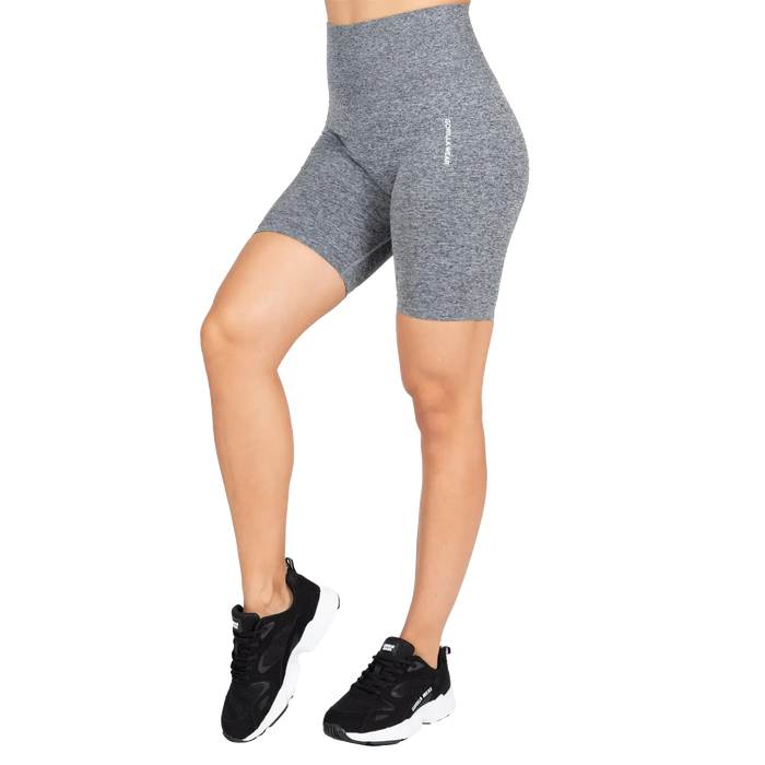 Gorilla Wear Quincy Seamless Cycling Shorts/träningsshorts, grey melange