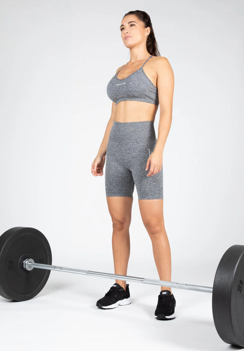 Gorilla Wear Quincy Seamless Cycling Shorts/träningsshorts, grey melange