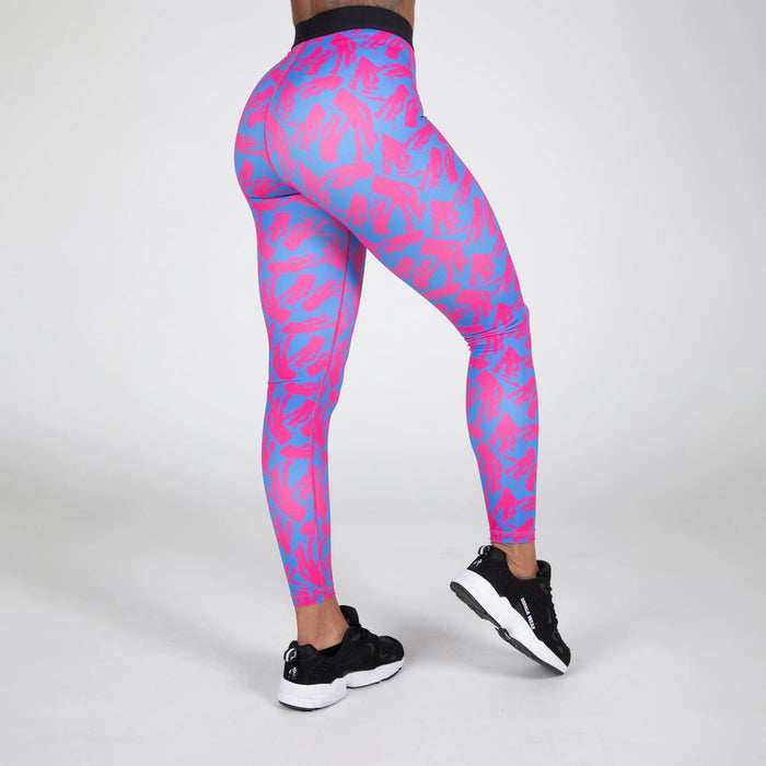 Gorilla Wear Colby Leggings/Träningstights, blue/pink